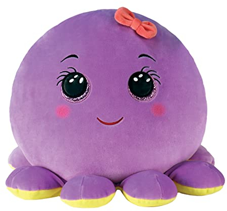 TY Beanie Boos Squish a Boo Violet Krake Octavia-35 cm, 2009319, Violett
