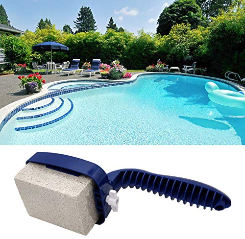 Yuehuamech Swimmingpool Reiniger Pinsel Grill Bürste Handheld Grill Scrapers Reinigen Utensilien Spa- Teichreinigung Pinsel Reinigung Schmutz Moos für Wände Fliesen Böden Böden
