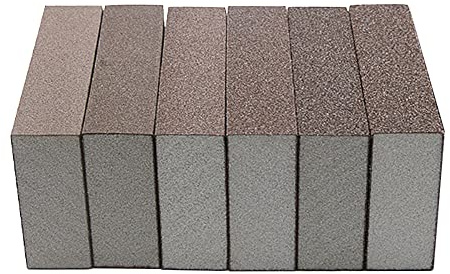 6 Stück 120 Körnung Schleifschwamm, Schleifklotz Nass und Trocken Doppelverwendung Doppelt Verwendbare Waschbare und Wiederverwendbare Sandpapier für Holz Wand Metall