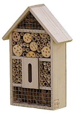 UNUS Garden - Casa de insectos para anidación de abejorros, abejas silvestres, mariquitas, mariposas, crisol y otros insectos