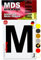 MDS Brand 10cm Design Buchstaben Aufkleber Selbstklebende Klebebuchstaben | Wetterfest Alphabet zum Aufkleben für Briefkasten, Auto, Mülltonne, Vinyl Buchstaben für Außen & Innen (Schwarz, M)