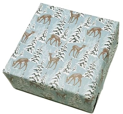 arkamii, Geschenkpapier, Format 86 x 64 cm, Weihnachtsmotiv, 3 Bögen, Großformat (ND10)