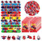 Mitgebsel Kindergeburtstag Mitbringsel, 80pcs Spidey Party Kleine Geschenke, Gastgeschenke Set mit Geschenktüten Schnapparmbänder Schlüsselanhänger Aufkleber, Kinder Geburtstag Give Aways für Jungen