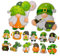 36St St. Patricks Day Kleeblattzwerg Holz st Patrick partyzubehör irische Verzierung Dekor Gnom-Ornament hängender Wichtel-Anhänger hölzern Partybedarf Irland schmücken Yingschi
