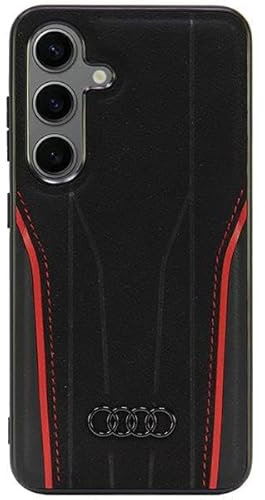 Audi Genuine Leather Hülle für S24 S921 Schwarz und Rot hardcase AU-TPUPCS24-R8/D3-RD