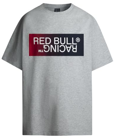 Red Bull Racing X Pepe Jeans Ombre Logo Tee T-Shirt für Herren, Grau (Grau Marga), XXL