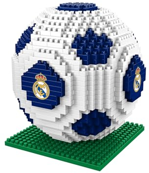 FOCO Offizielles Lizenzprodukt Real Madrid CF BRXLZ-Steine 3D-Fußball BAU-Set