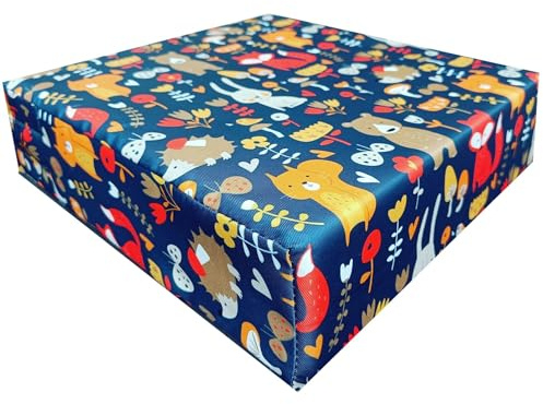 Toddler Booster Seat Cushion with Adjustable Straps and Washable Removable Cover Portable Dining Chair Pad for Kids and Baby - Travel-Friendly Seat Pads for Table Height Increasing [Forest]