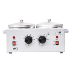 Professional Dual Wax Heater, Wax Warmer for Hair Removal, 1.2L Total Capacity with Two 600cc Removable Pots, 200W Hair Removal Wax Machine, Ideal for Salon, Spa & Home Use