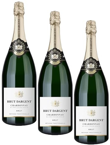 Brut Dargent Vin Effervescent Blanc De Blancs Chardonnay Brut Magnum - Méthode Traditionnelle (1 X 1,5 L)