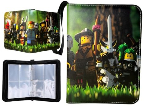 Robllox Sammelalbum Ordner für Karten, PU Wasserdicht Sammelkarten Album,Heft für Karten 50 Seiten 400 Karten Kapazität,Tragbarer Kartenhalter Karten-Kollektion Geschenk für Kinder