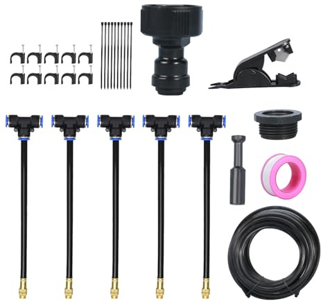 Gartensprinklersystem - 360 Grad einstellbares automatisches Tropfbewässerungsset | Unterirdischer Sprinkler für Gewächshaus, Balkon, Rasen