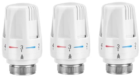 Trintion Radiator Thermostatic Head M 30 x 1.5 Heater Control Head Heating Valve Tool for Water Pipes Heating Piping Systems Home (9)