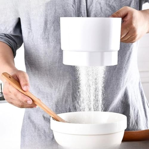Electric Flour Sieve Baking Tool Leakage Sieve Filter Fine Sand Net Handheld Flour Sieve
