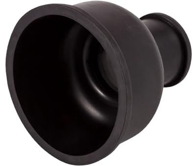 2 3/4 x 1 1/2 Black Rubber Flush Cone – WC Pan Connector Seal for Toilet Waste Pipes