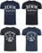 MUSTANG Tshirt Herren Baumwolle Regular Fit 4er Pack Set Rundhals Kurzarm Sommer Tee Shirt Logoprint, Größe:XXL, Farbe:Pack 2