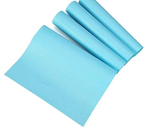 Delaman® Fridge Pads Multifunzionale Frigorifero Antiscivolo Antifouling Muffa Umidità Assorbimento Pad Frigorifero Stuoie set di 4 (Colore : Blu)