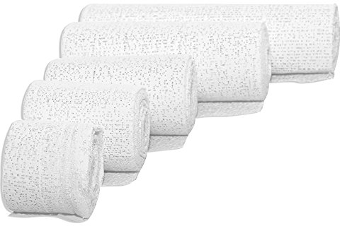 Romed Gipsbinden Set je 6 Rollen x 3 Meter in den Größen 5cm, 7,5cm, 10cm, 15cm, 20cm zum Basteln und Modellieren