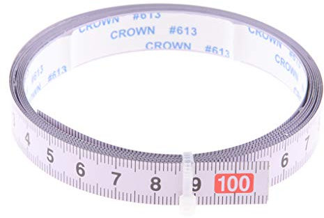 LOVIVER Ruban à Mesurer Metric Track Mètre à Ruban En Acier Auto-adhésif, Milieu (1M-0-1M)