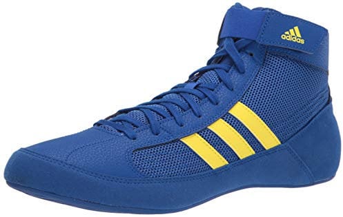 adidas Men's HVC Wrestling Shoe, Royal Blue/Yellow/Black, 8