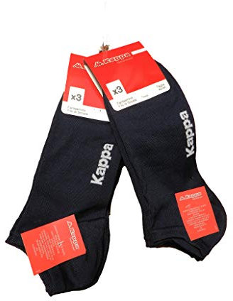 Kappa 6 Paia Calze Corte Fantasmini Maglia Jersey in Filo di Scozia unisex (42/44, Blu Boy)