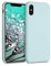 kwmobile Case Compatible with Apple iPhone X Case - TPU Silicone Phone Cover with Soft Finish - Cool Mint