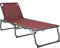 HOMECALL Aluminium-Klappliege, Textilene-Gewebe, 200 x 70 cm, Max. Tragkraft 150 kg - Rot