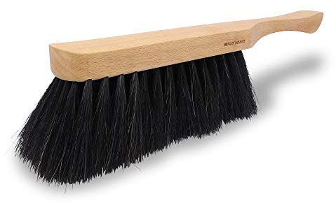 WALDKRAFT Handfeger Schweifhaar schwarz 30 cm | Hand-Besen aus Buchenholz | Kehrbesen Made in Germany (1, Handfeger Schweifhaar)