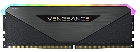 Corsair Vengeance RGB RT 64 GB (2 x 32 GB) DDR4 3.600MHz C18 Arbeitsspeicher (Dynamische RGB-Beleuchtung, Optimiert für AMD 300/400/500 Series, Kompatibilität mit Intel 300/400/500 Series) Schwarz