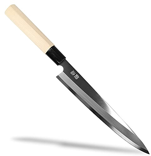 Japanese Sushi Sashimi Yanagiba Knife 8.2 White Steel #2 Wood Handle