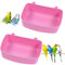 Sunshine smile 2 Pack Papagei Badewanne,Kleine Papagei Dusche Bad,Vogelbadewanne FüR KäFig,HäNgen Vogelbad Badewanne,Papageiendusche VogelkäFig ZubehöR,Papagei Badewanne Vogel,VogelkäFig-ZubehöR