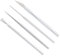 UNICRAFTALE 4Pcs Polymer Clay Tools Pottery Clay Sculpting Modeling Tool Sets 13.5-39mm Detail Tools Stainless Steel Pottery Sculpture Feather Wire Texture Tool Steel Craft Kit for Sculpture Pottery