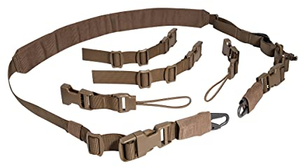 Tasmanian Tiger TT Multipurpose Sling MKII - gepolsterter Trage-Riemen mit Steck-Schließe und variablen Enden für Kamera, Taktische Ausrüstung oder als Waffen-Gurt, Coyote Brown