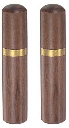sourcing map 2uds Madera Aguja Estuche Costura Aguja Tubos Palillo Almacenamiento Caja para Almacenamiento Finas Agujas Mano Artesanías Tejer Cuentas Bordado