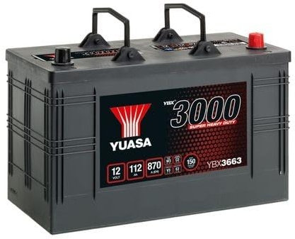 YUASA Batterie 112, Ah 870, A/EN YBX3663 L 346mm B 173mm H 234mm