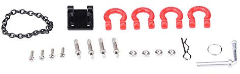 Demeras Service 14 Anhänger 10×10×1 Rc Crawler Metall Abschlepphaken Schnalle Abschleppkette 1 10 Anhängerhaken für Scx10 Auto-Fernbedienungsteil