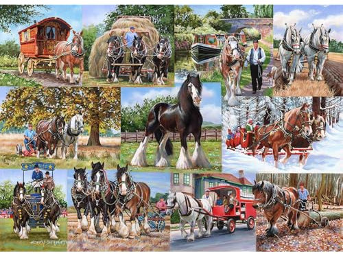 The House of Puzzles - The Heavy Mob Jigsaw - 1000 Piece Jigsaws For Adults, Artist Illustrated, Scenic Landscape, Deluxe Puzzle Gifts