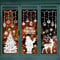 104 Pcs Large Christmas Window Stickers, White Xmas Window Stickers Clings Reusable, Double Sided Window Stickers Christmas Scene for Shop Xmas Decorations with Snowflake Santa Tree for Glass Decals