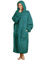 ililmmoe Plüsch Hoodie Decke für Frauen und Männer,Super warme und gemütliche große tragbare Decke Hoodies Homewear,Dicke lose Plüsch Mäntel(DarkGreen,L)