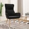 Homgoday Relaxsessel Fernsehsessel Ruhesessel Loungesessel TV-Sessel Schlafsessel Sessel Einzelsofa Lesesessel Einzelliegesessel für Schlafzimmer Wohnzimmer Schwarz Samt