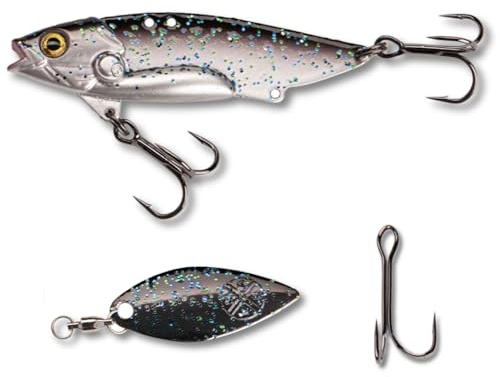 LMAB Techno Vibe - Vibration Bait - 3 Größen, Zikade, Blade Bait, Lipless Crankbait, Angelköder Raubfischangeln, Angel Köder Zander & Barsch, Zikaden, Spinner Blatt (15 Gramm | 5,8 cm, Galaxy)