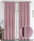Samt Vorhang Ösen Verdunkelung Gardine Velvet Blickdicht, 300x245 cm (Breite 300 cm, Höhe 245 cm, Rosa)