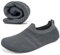 KOWAYI Hausschuhe Herren Haussocken Damen Leichte Geschlossene Hüttenschuhe Atmungsaktive Slipper Cozy Pantoffeln Unisex Barfußschuhe Dunkelgrau-SHENHUI-43