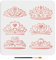 MAYJOYDIY Pochoir de Princesse Couronne 30×30cm Pochoir de Peinture Orné Diadème avec Pinceau Modèle de dessin Femme Reine Gemmes Couronne pour L'Artisanat Sur Fenêtre Mur en Bois Tissu Décoration