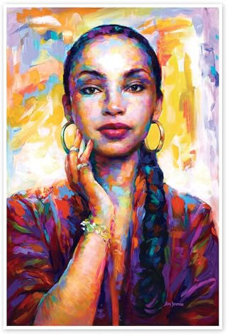 No Ordinary Love - Sade Poster von Leon Devenice 40 x 60 cm Bunt Wandbilder Wanddeko