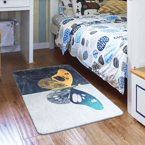 Terafeels Waschbarer Teppich Moderne Muster Teppich Läufer Flur Extra Weich und Pflegeleicht Ideal als Bettvorleger im Schlafzimmer Küchenläufer oder für Wohnzimmer Größe: 60x100 cm, 07060