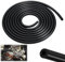 Manguera de Silicona Manguera de Silicona de para Automóvil Tubo de Vacío de Silicona 5 Metros Tubo de Silicona Universal Azul Para todos los accesorios de aire, vacío o entrada salida (negro 5mm)