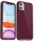 Svanove for iPhone 11 Case Silicone, Glossy Soft Rubber Gel Jelly Cute Protective Plastic Simple Plain Phone Case Cover for Women Girl, Slim Thin Flexible Shockproof TPU, Burgundy Wine