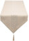 SANLEHAUSE Tischläufer Beige 40 x 180 cm Modern, Tischläufer Modern, Hohl Tischläufer Leinen für Tischdekoration, Maschinenwaschbar, Einfarbig, für Esstische, Fernsehschränke, Küchen, Zimmer