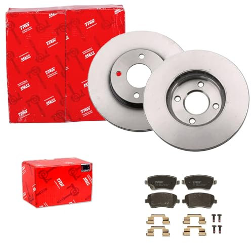 TRW Bremsscheiben 260mm + Beläge vorne passend für MICRA 4 K13 + NOTE E12
